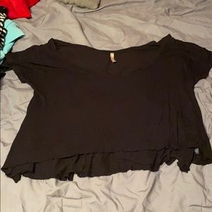 Black crop top